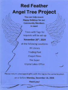 Red Feather Angel Tree Project flier (PNG)