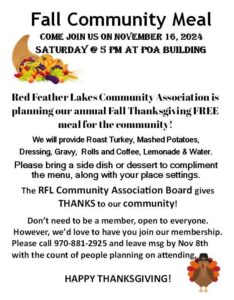 Fall Community Meal flier (JPG)