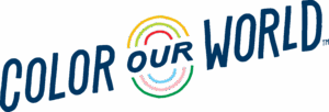 Color our world logo