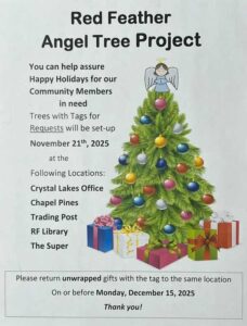 Red Feather Angel Tree project flyer