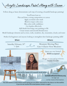 Acrylic Landscape Paint Along with Susan flyer